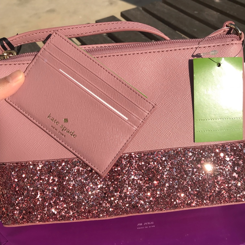 ➕ SET Kate spade Crossbody Ramey Greta Card case - Picture 4 of 8